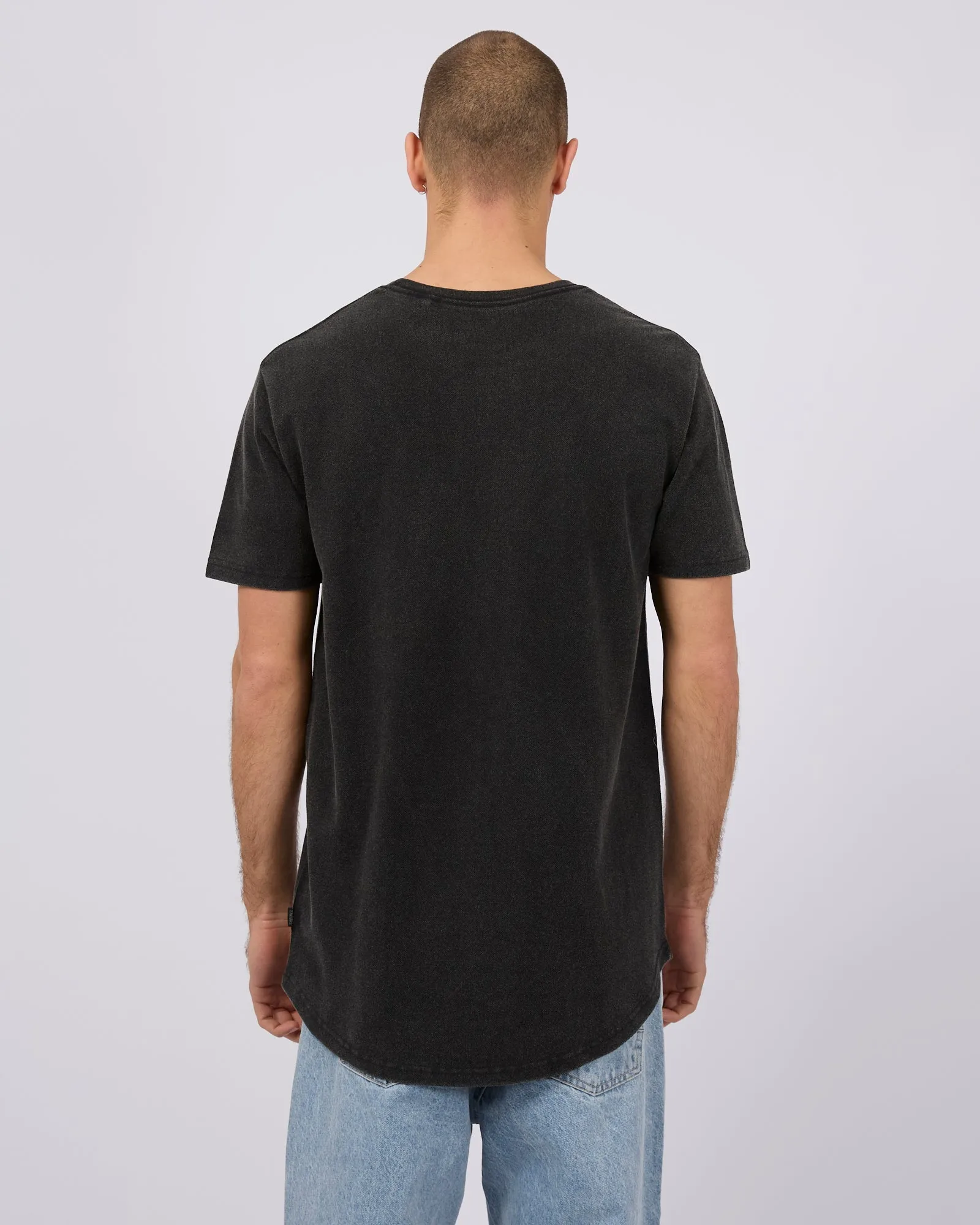 Pique Tee Washed Black