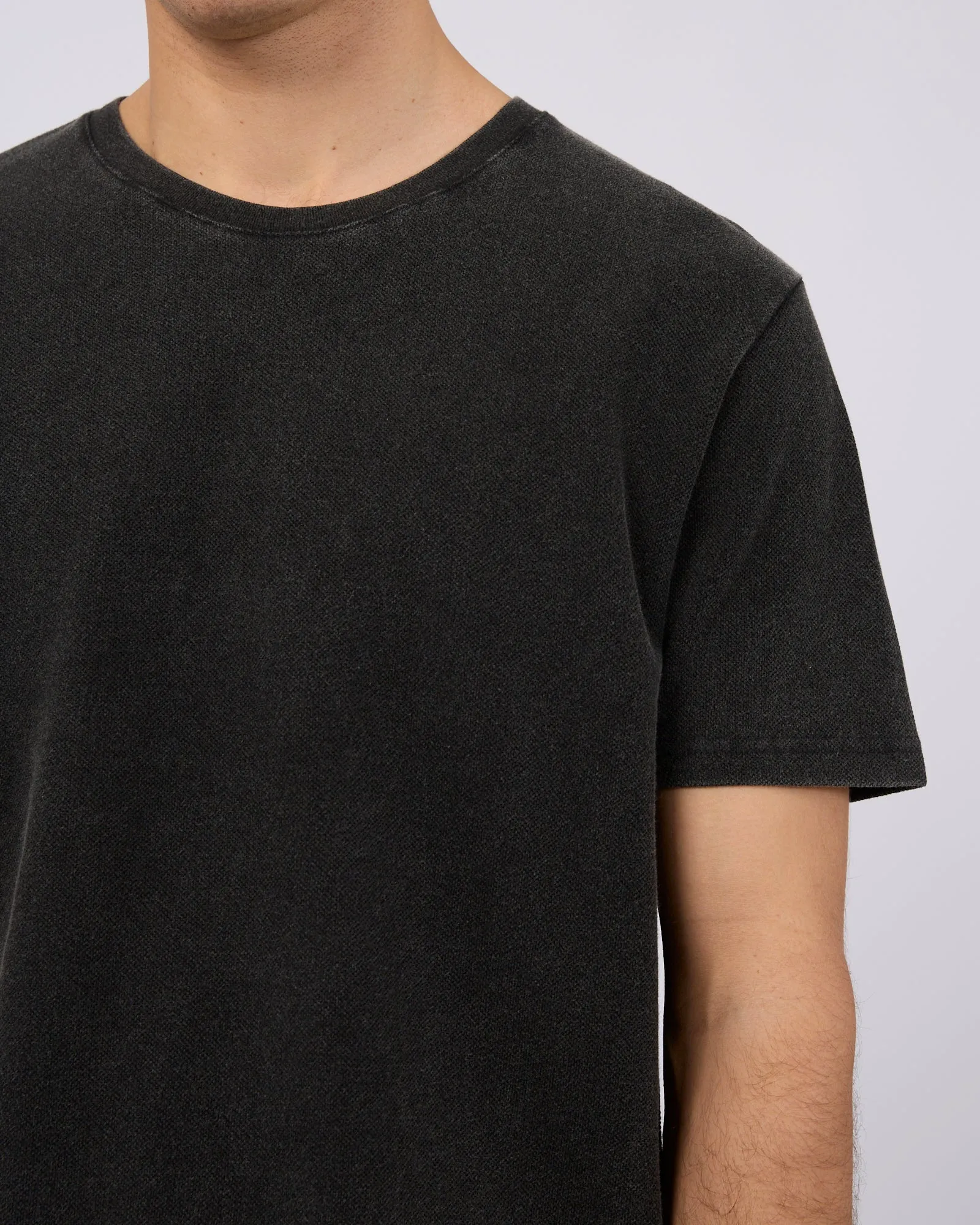 Pique Tee Washed Black