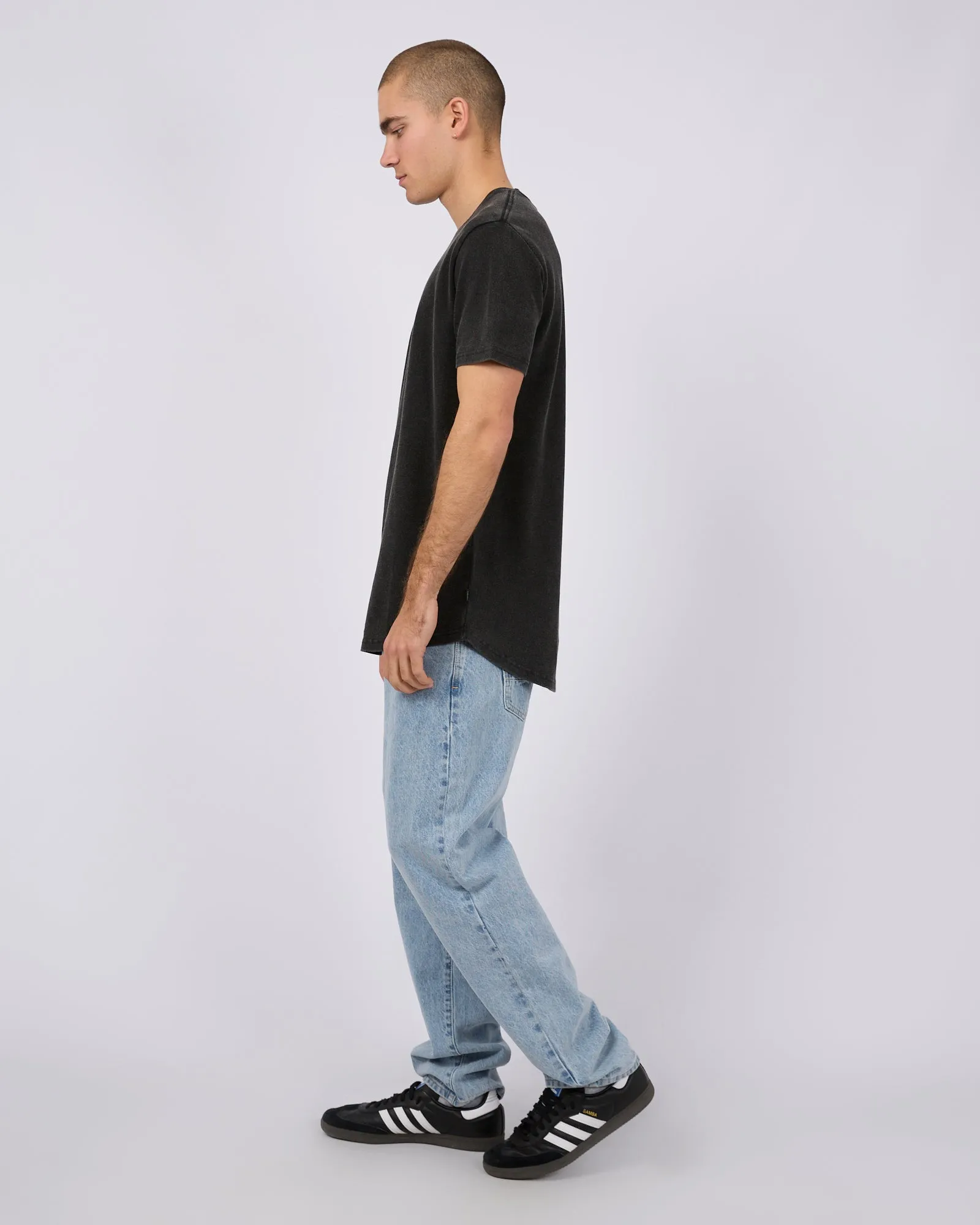 Pique Tee Washed Black