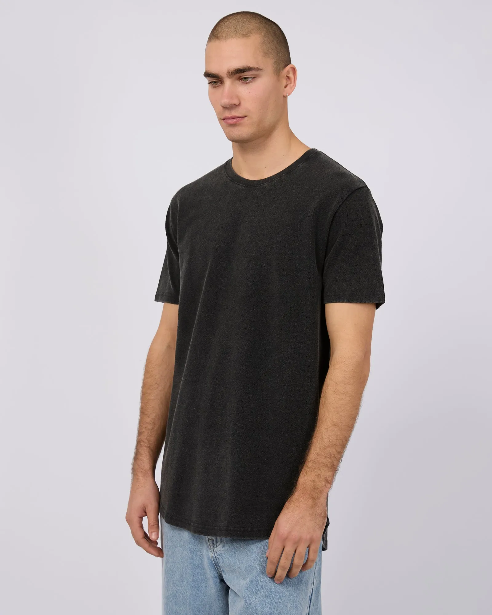 Pique Tee Washed Black