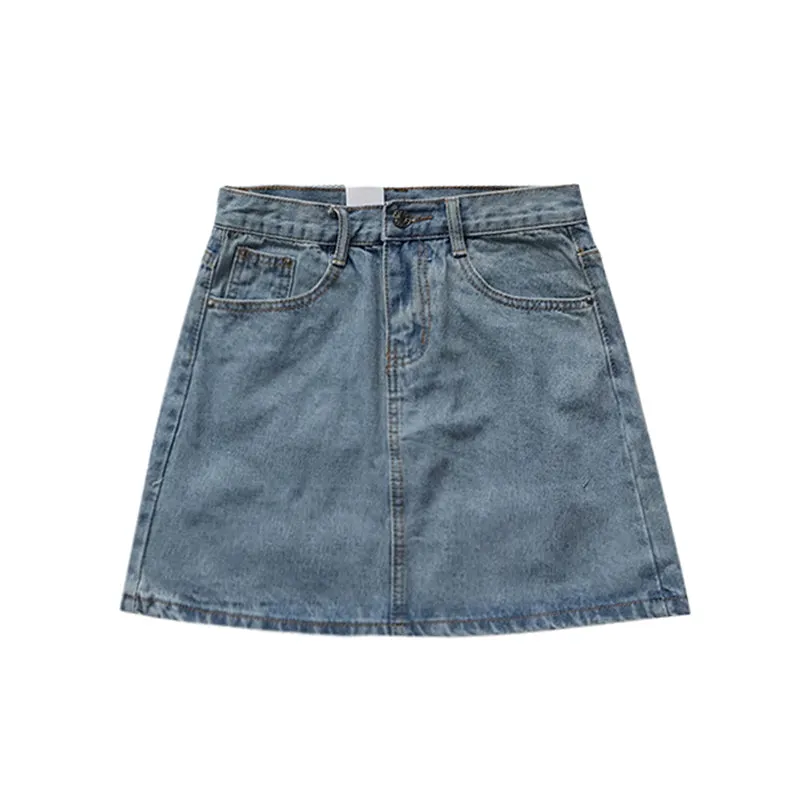 "THREE COLOR DENIM" SKIRT N072901