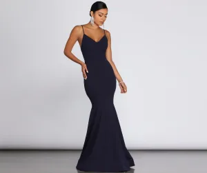 Raquel Cross-Back Stylish Mermaid Gown