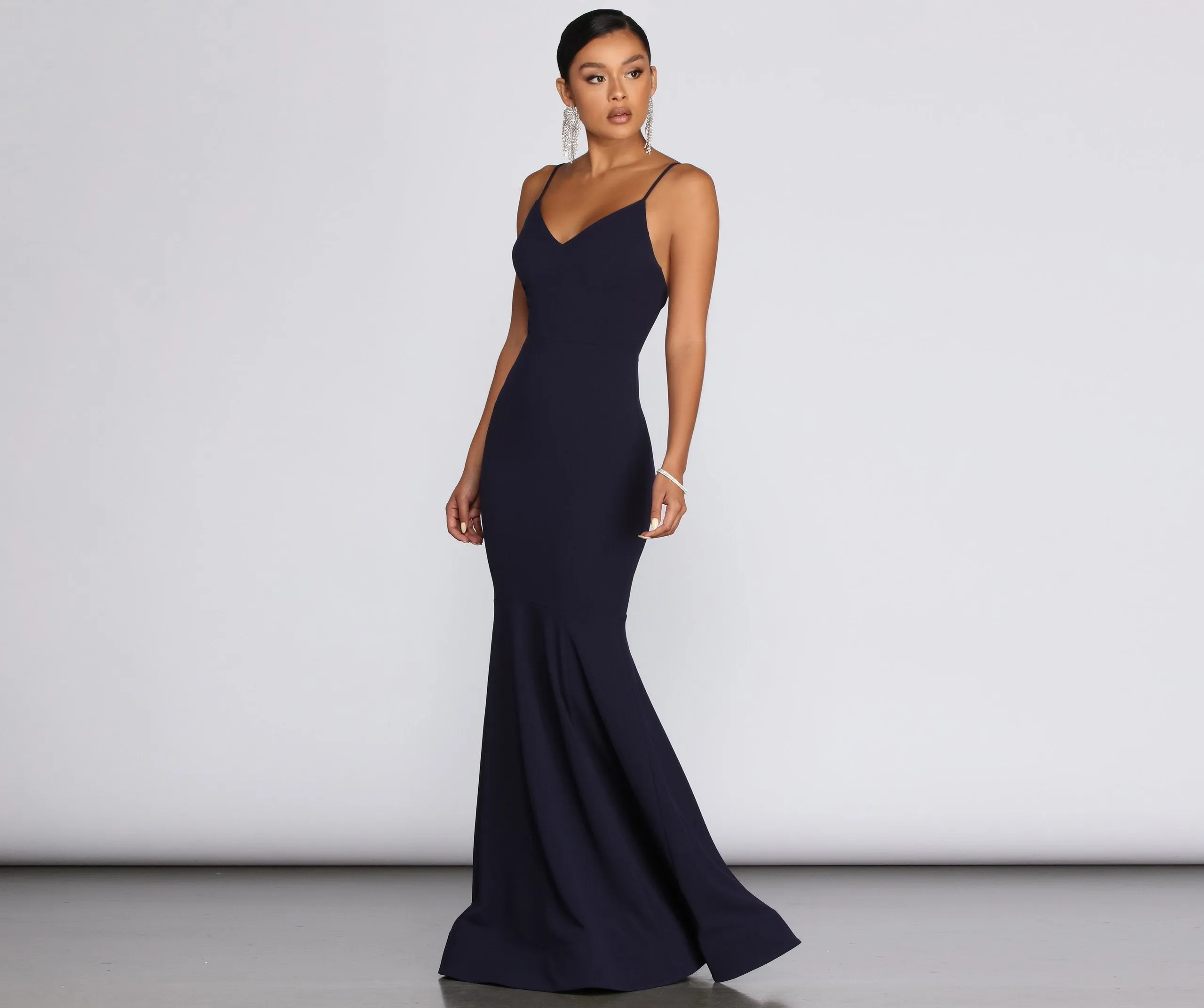 Raquel Cross-Back Stylish Mermaid Gown