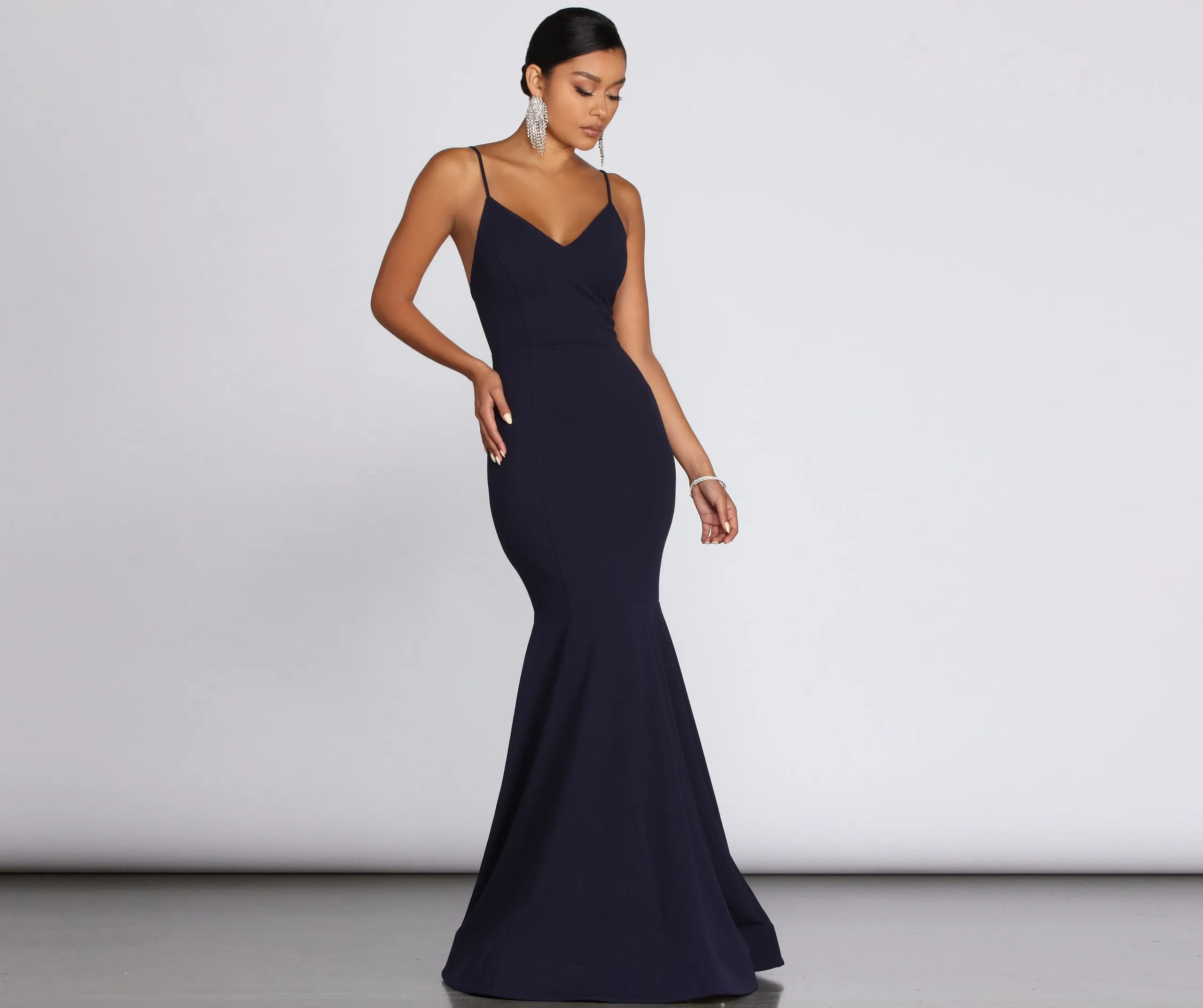 Raquel Cross-Back Stylish Mermaid Gown