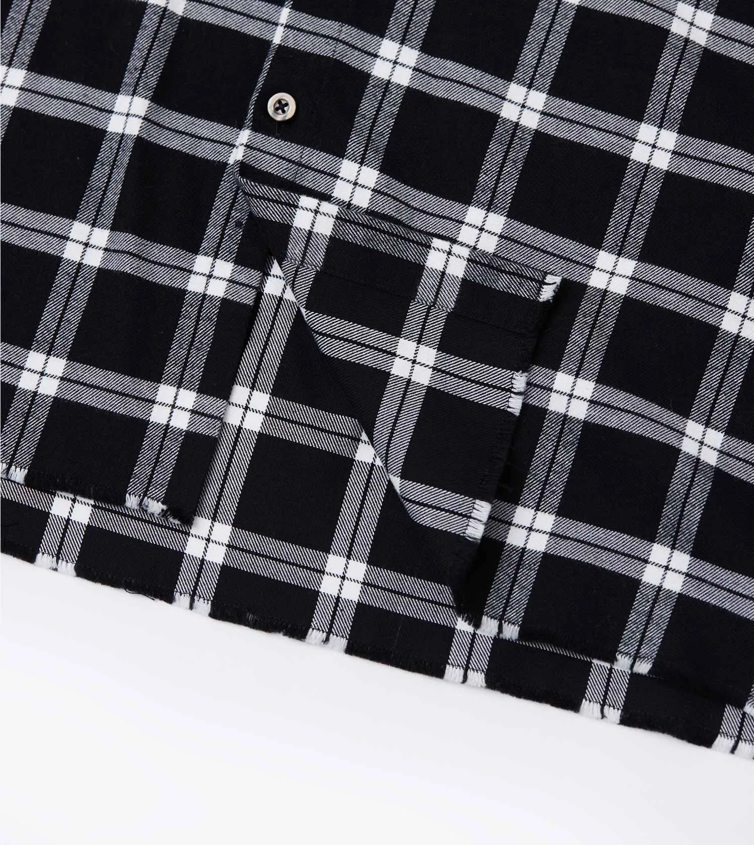 Raw OS Flannel Shirt Black/White