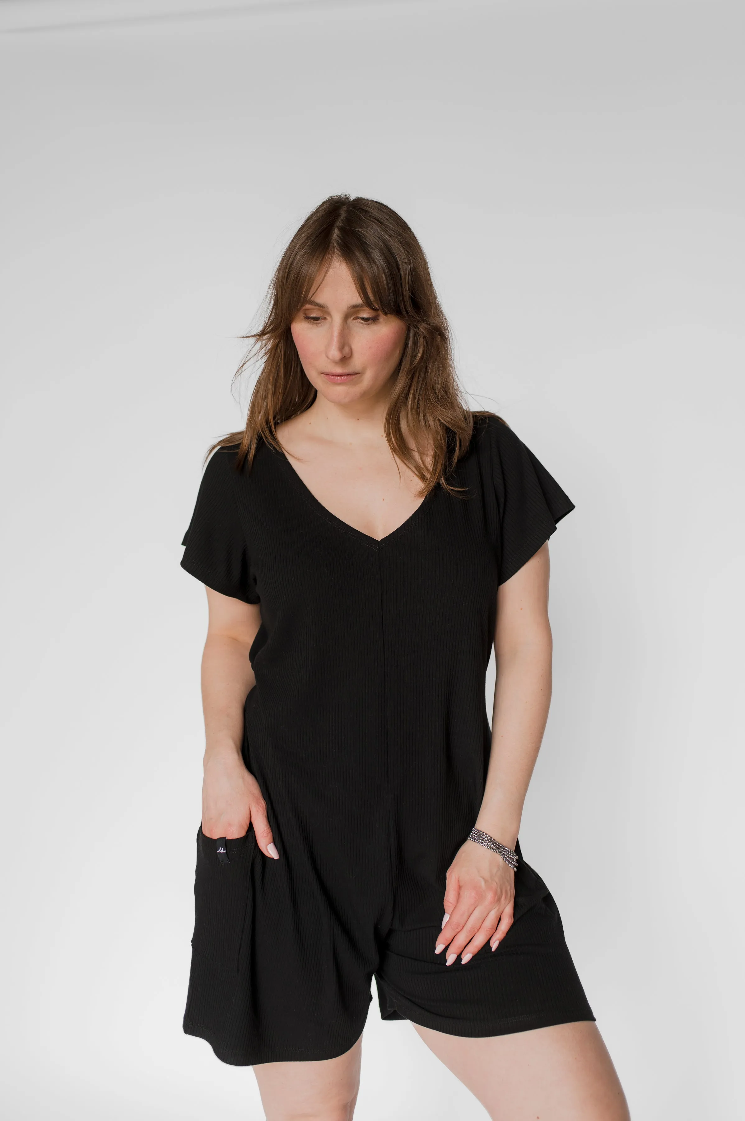Ribbed romper