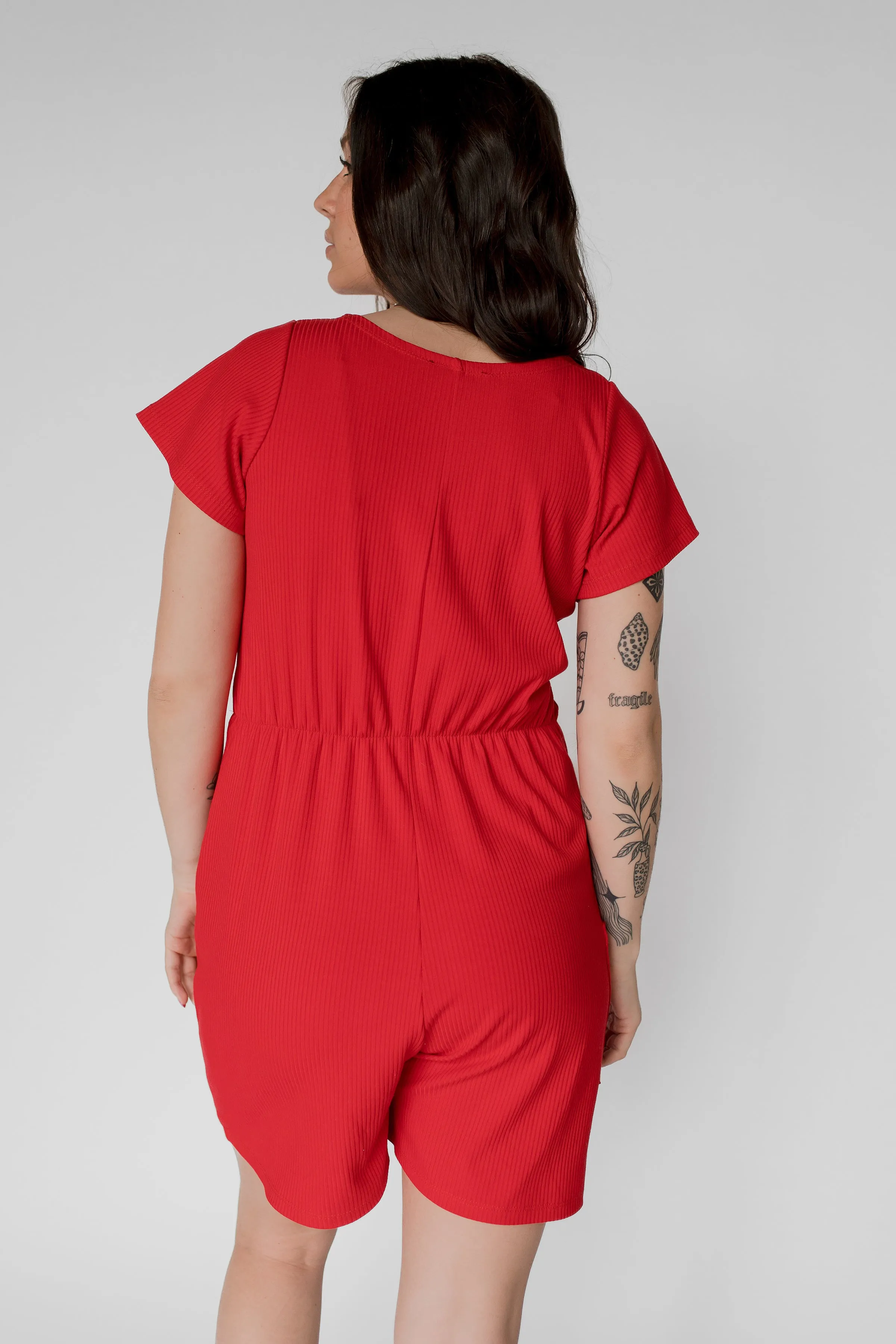 Ribbed romper