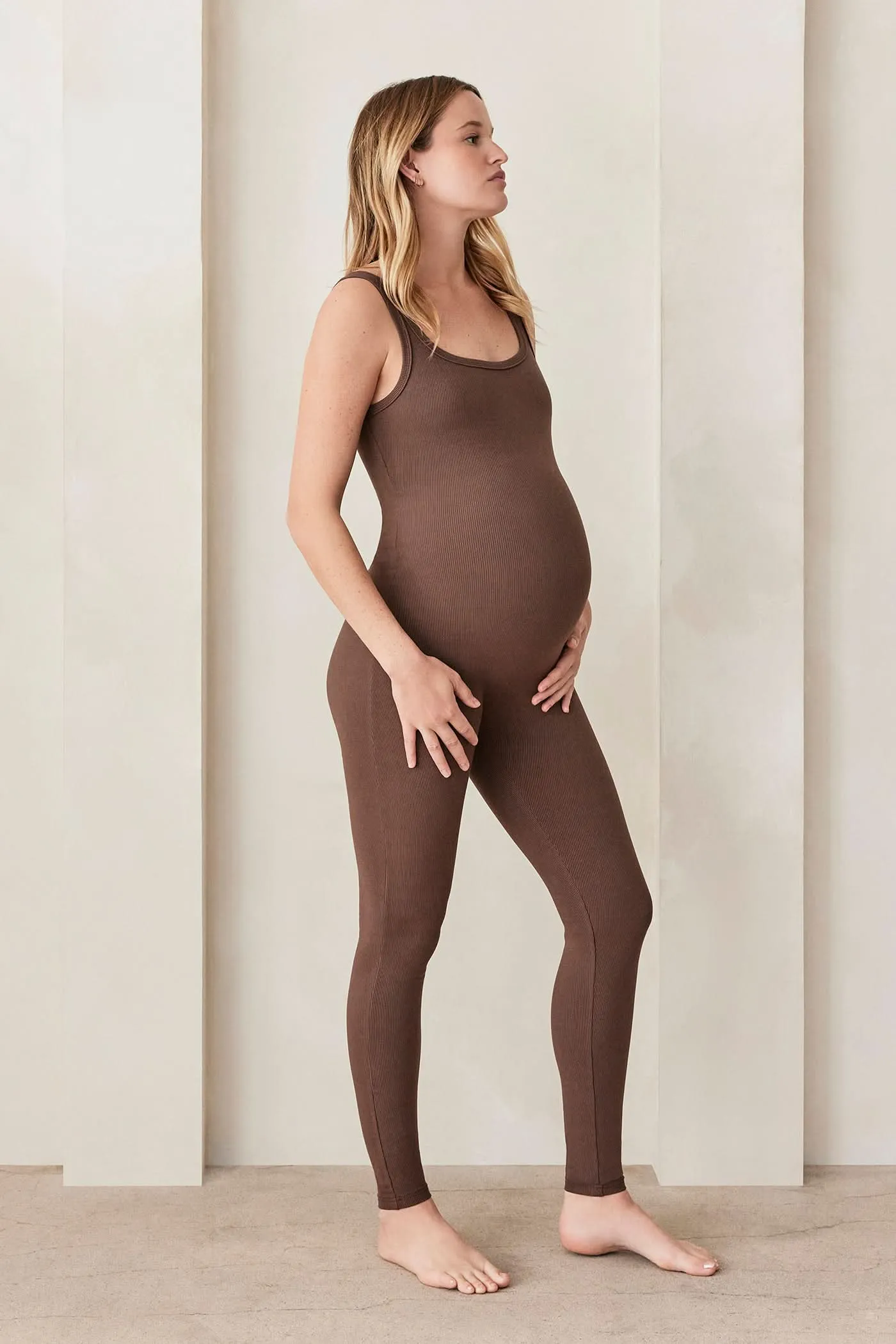Sculpting Rib Wide Strap Unitard
