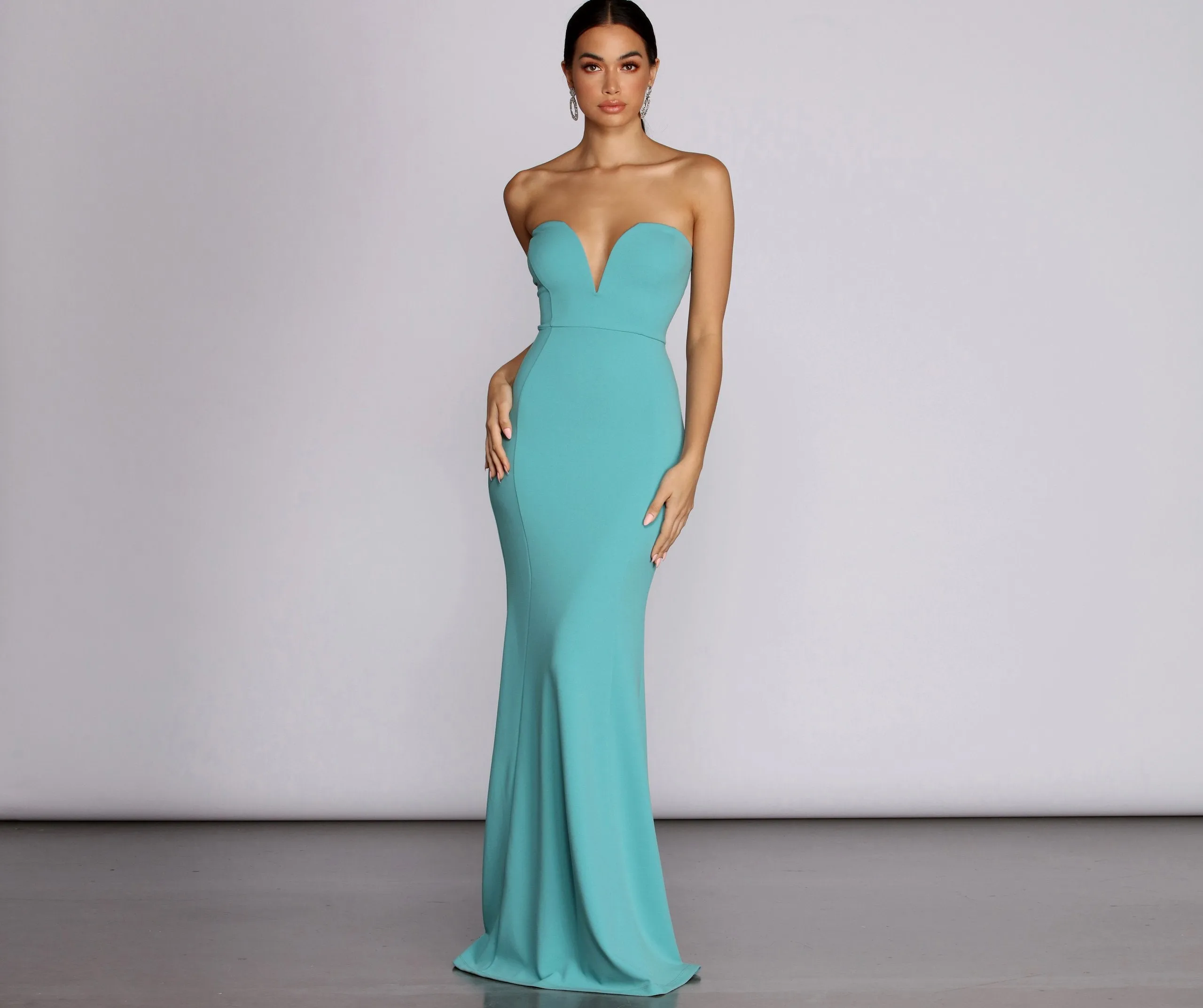 Sharon Wired Stylish V Dress
