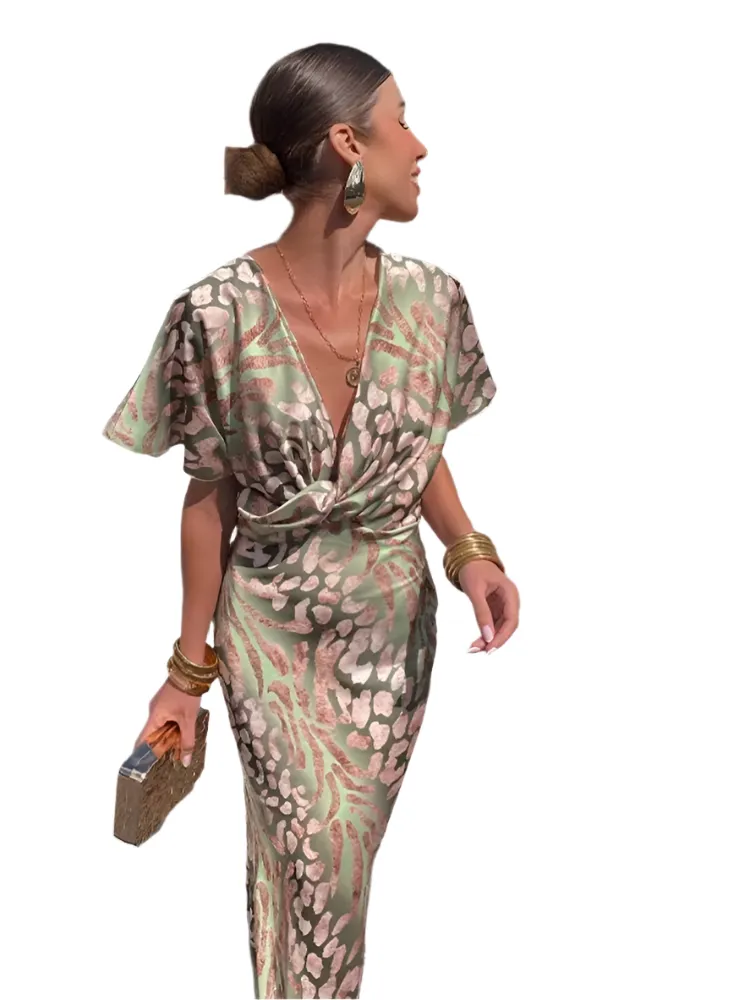 Sofia – Elegant V-Neck Dress for Women