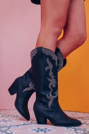 Southern Bling Western Boot - Black