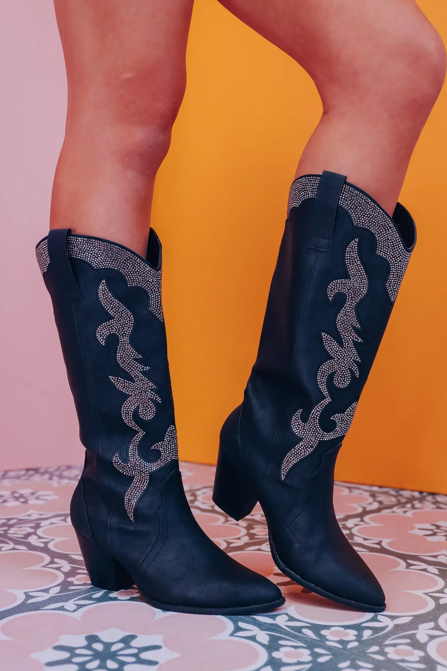 Southern Bling Western Boot - Black