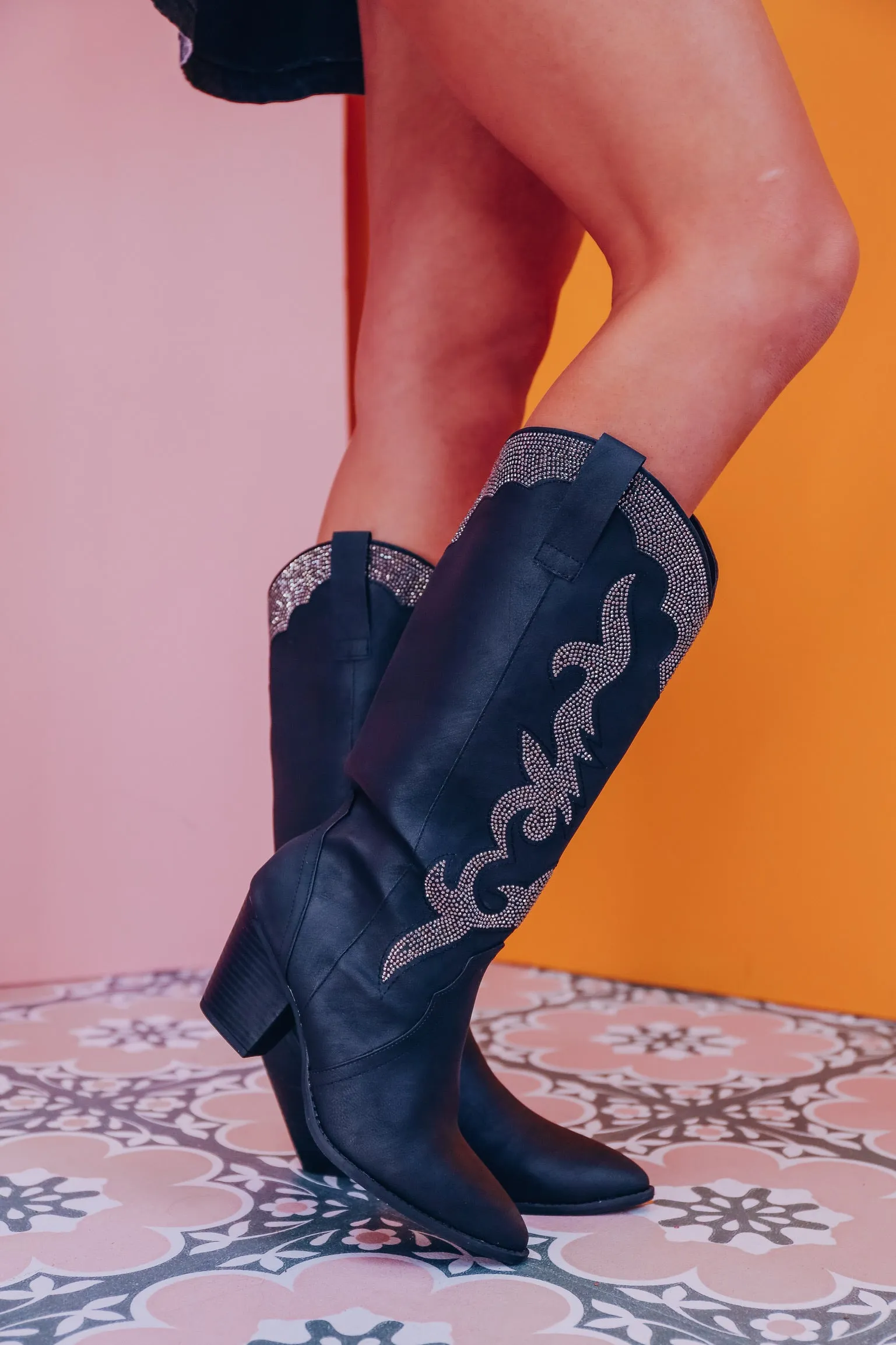 Southern Bling Western Boot - Black