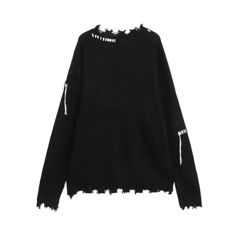 Street Ripped Knit Sweater