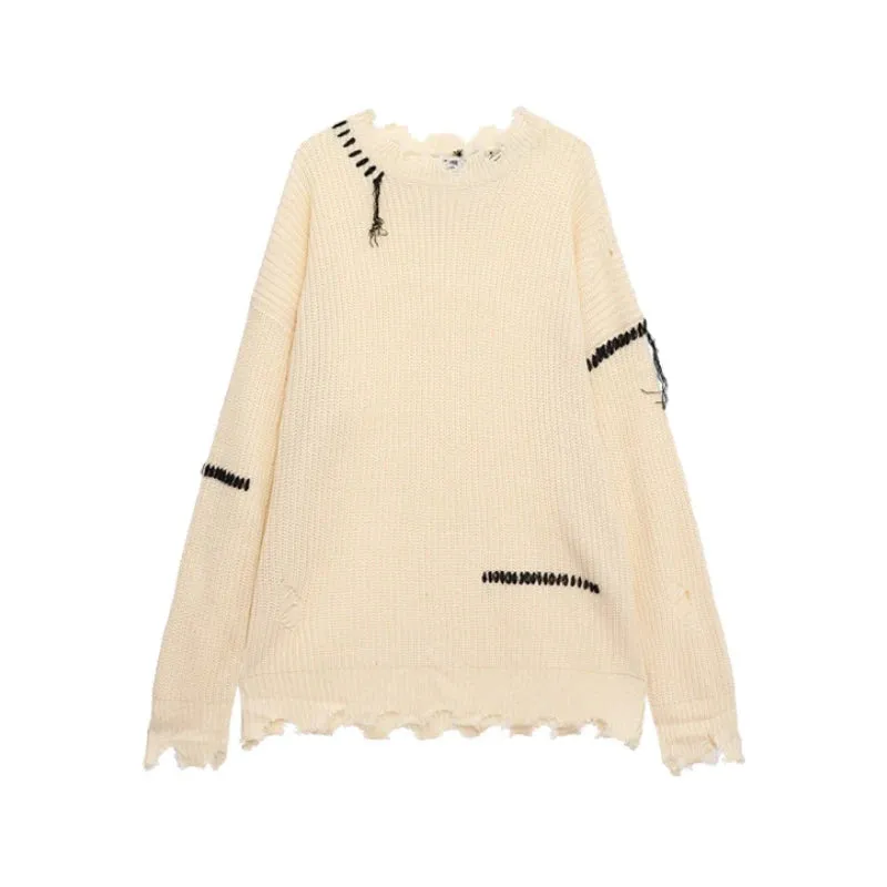 Street Ripped Knit Sweater
