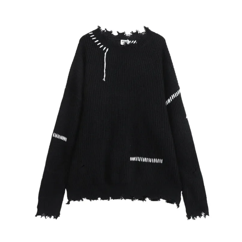 Street Ripped Knit Sweater