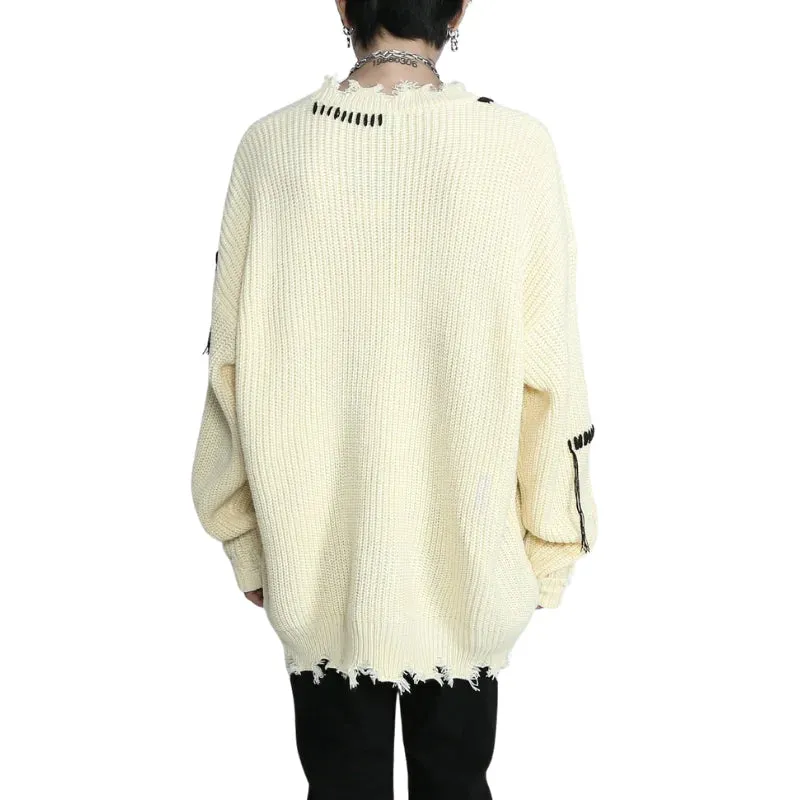 Street Ripped Knit Sweater