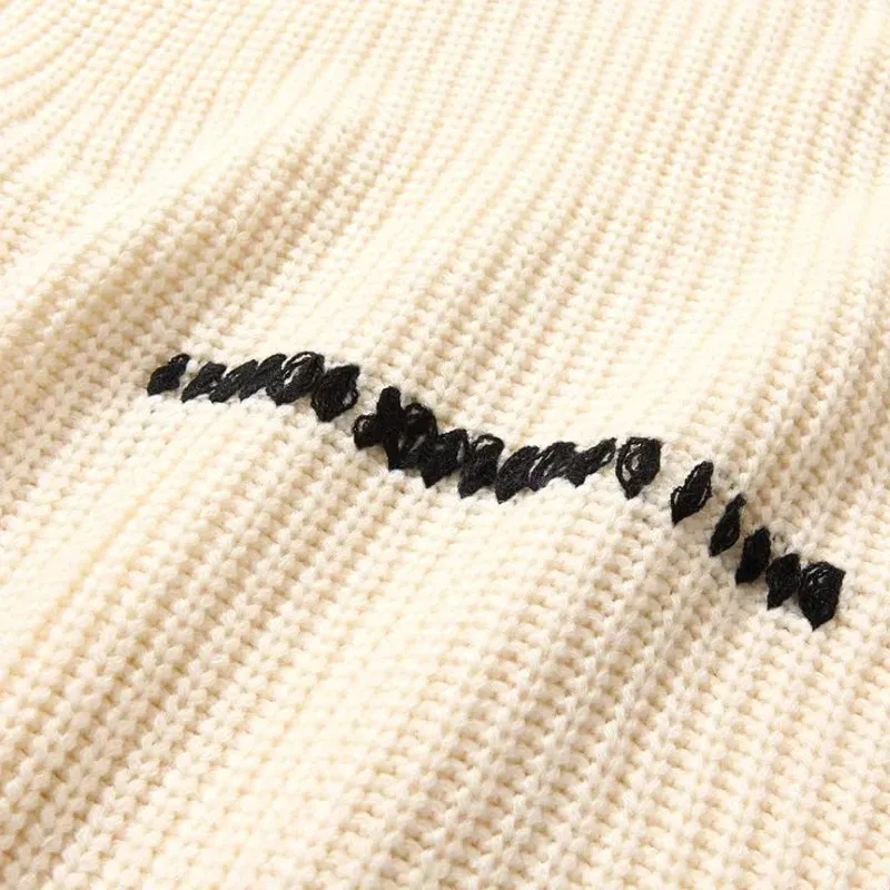 Street Ripped Knit Sweater