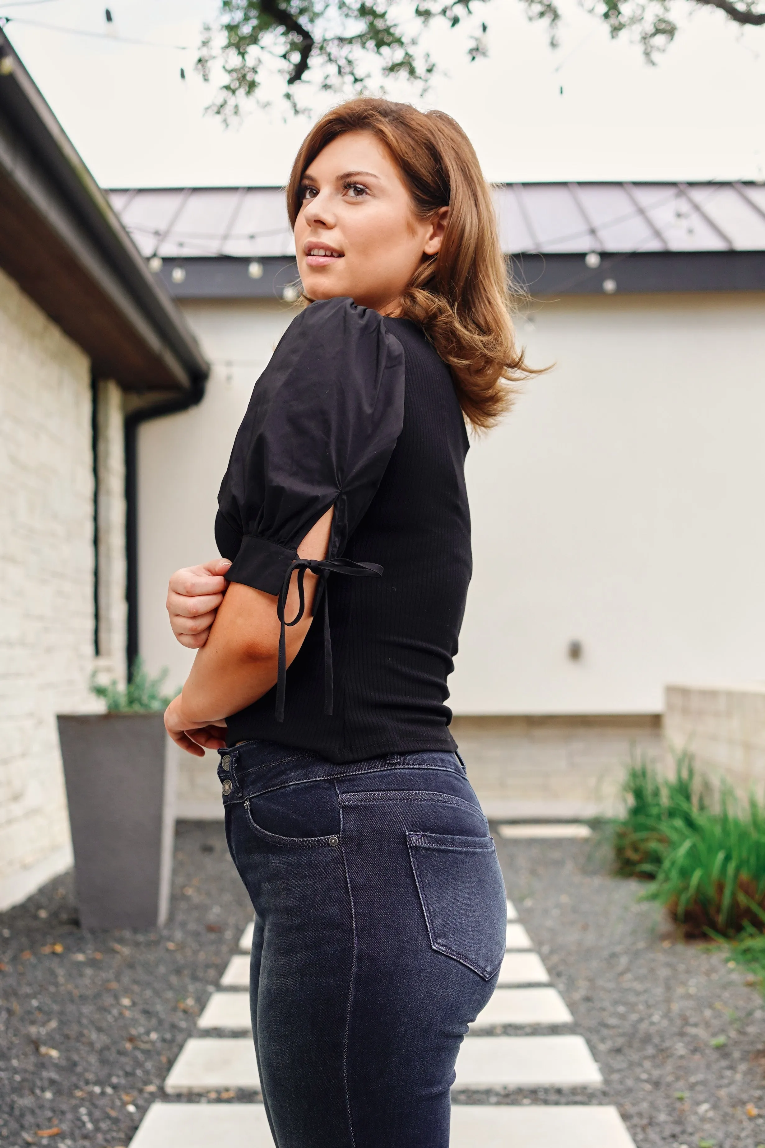 Sugar & Spice Puffed Sleeve Top