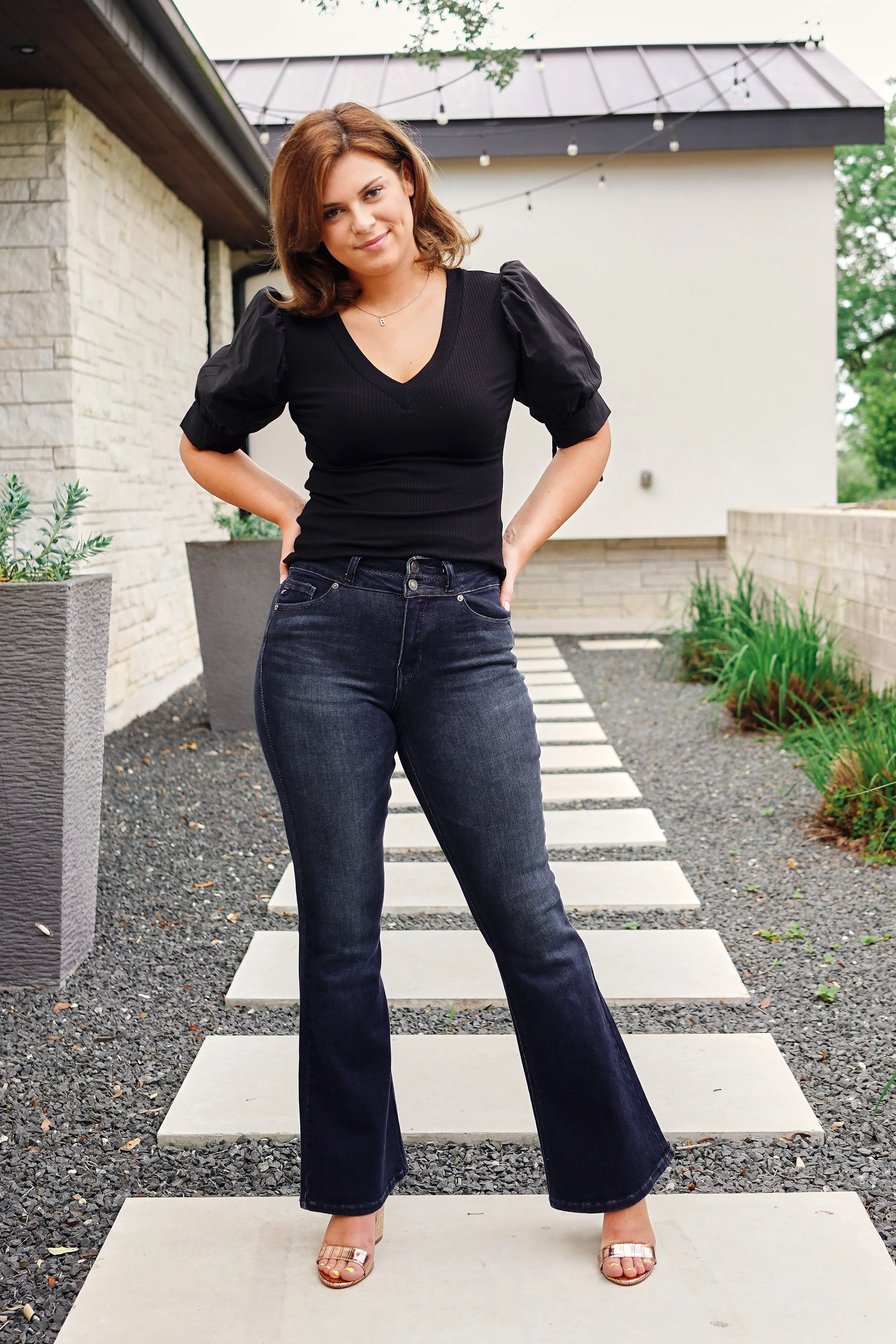 Sugar & Spice Puffed Sleeve Top