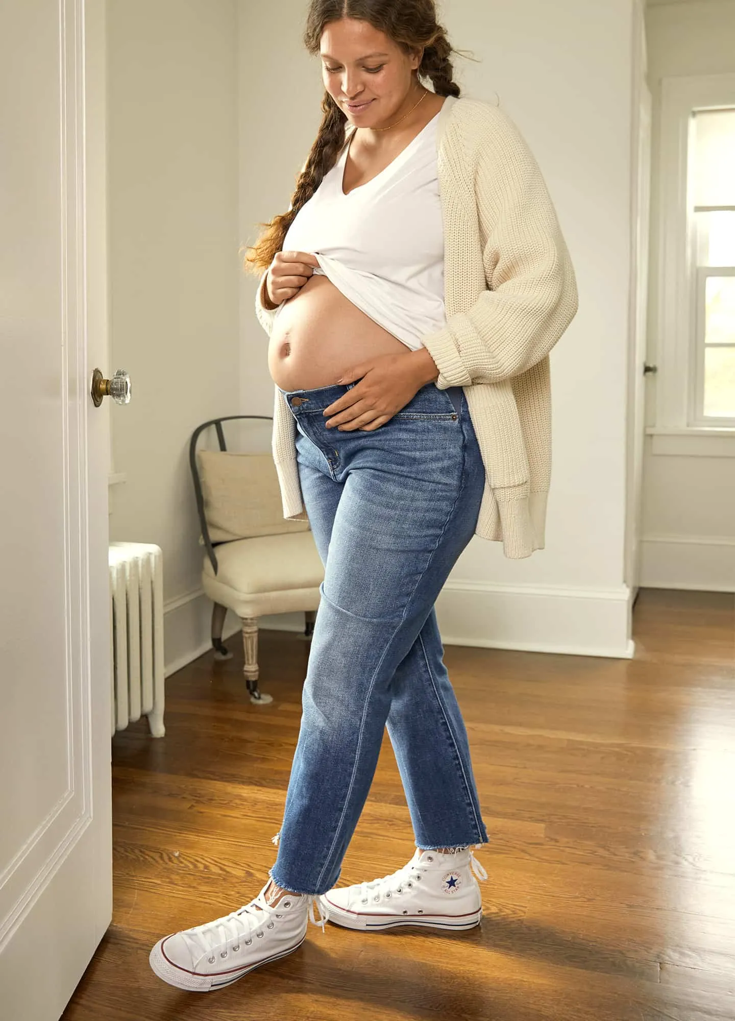The Crop Maternity Jean