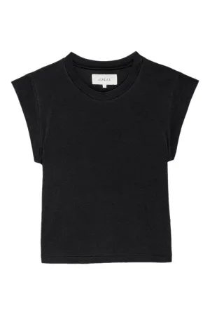 The Great Peak Shoulder Tee in Almost Black