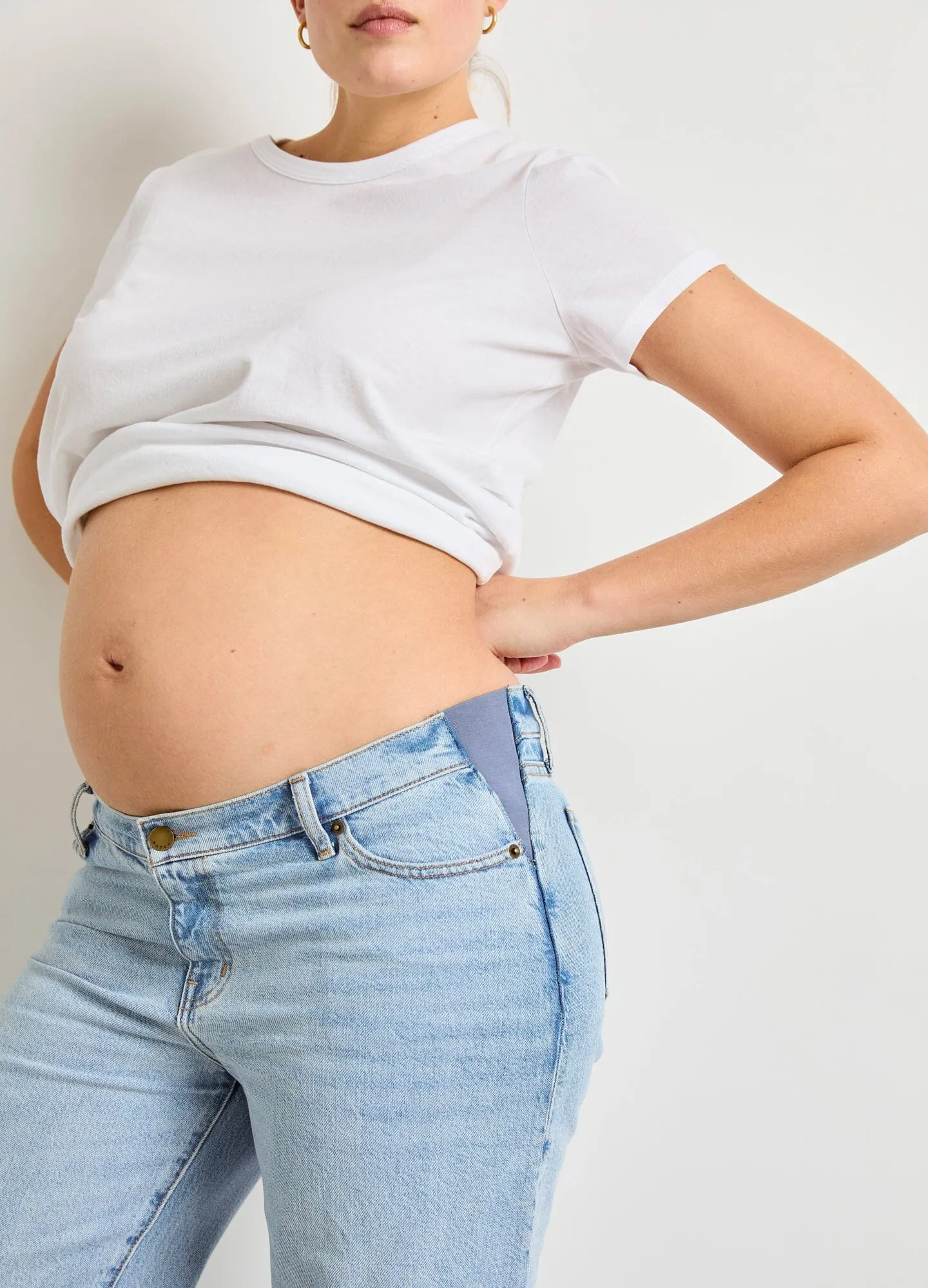 The Relaxed Wide Leg Maternity Jean