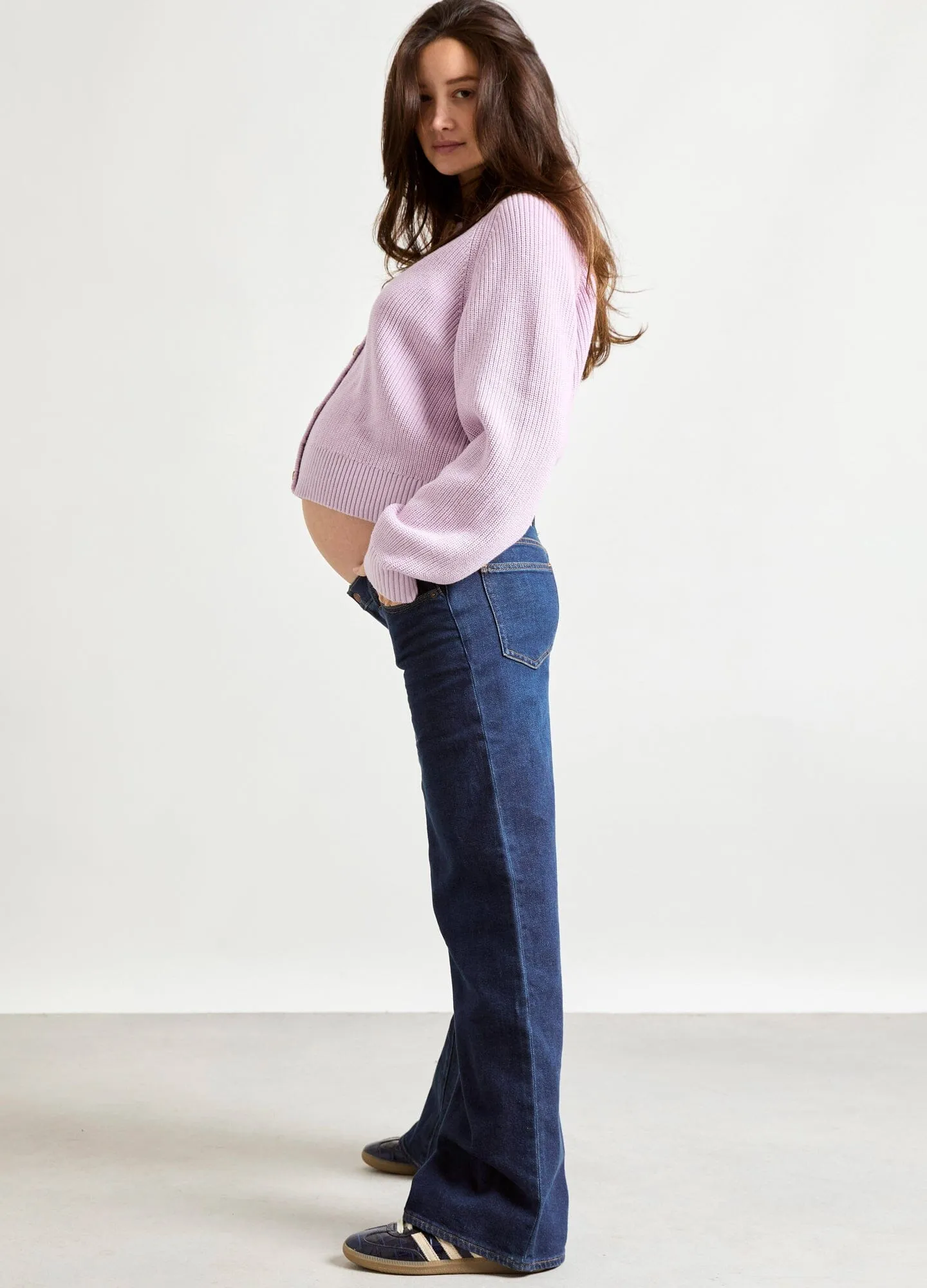 The Relaxed Wide Leg Maternity Jean