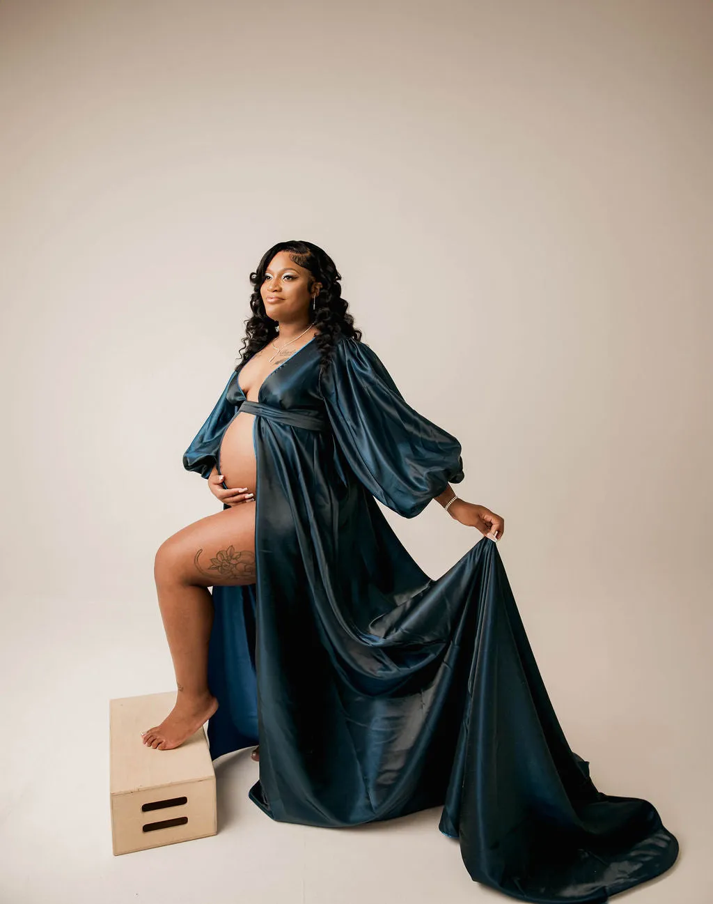 There  She Goes Reversible Robe
