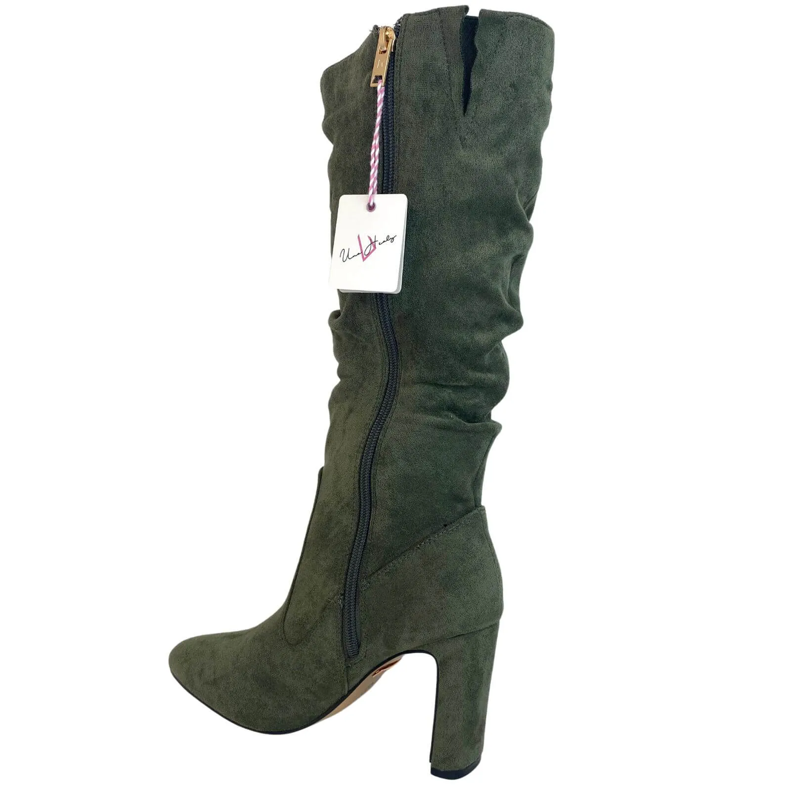 Una Healy Famous Friends Slouch Boots - Green