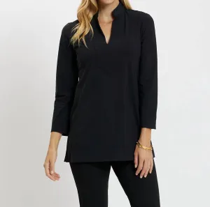 V-Neck Chris Top In Black