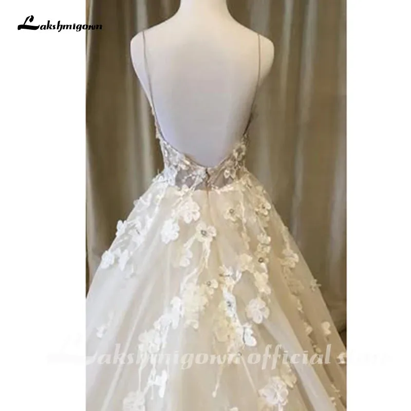 Vintage Wedding Dresses with flowers sweetheart A-line Bridal Dresses Sexy Wedding Gowns Robe de mariee