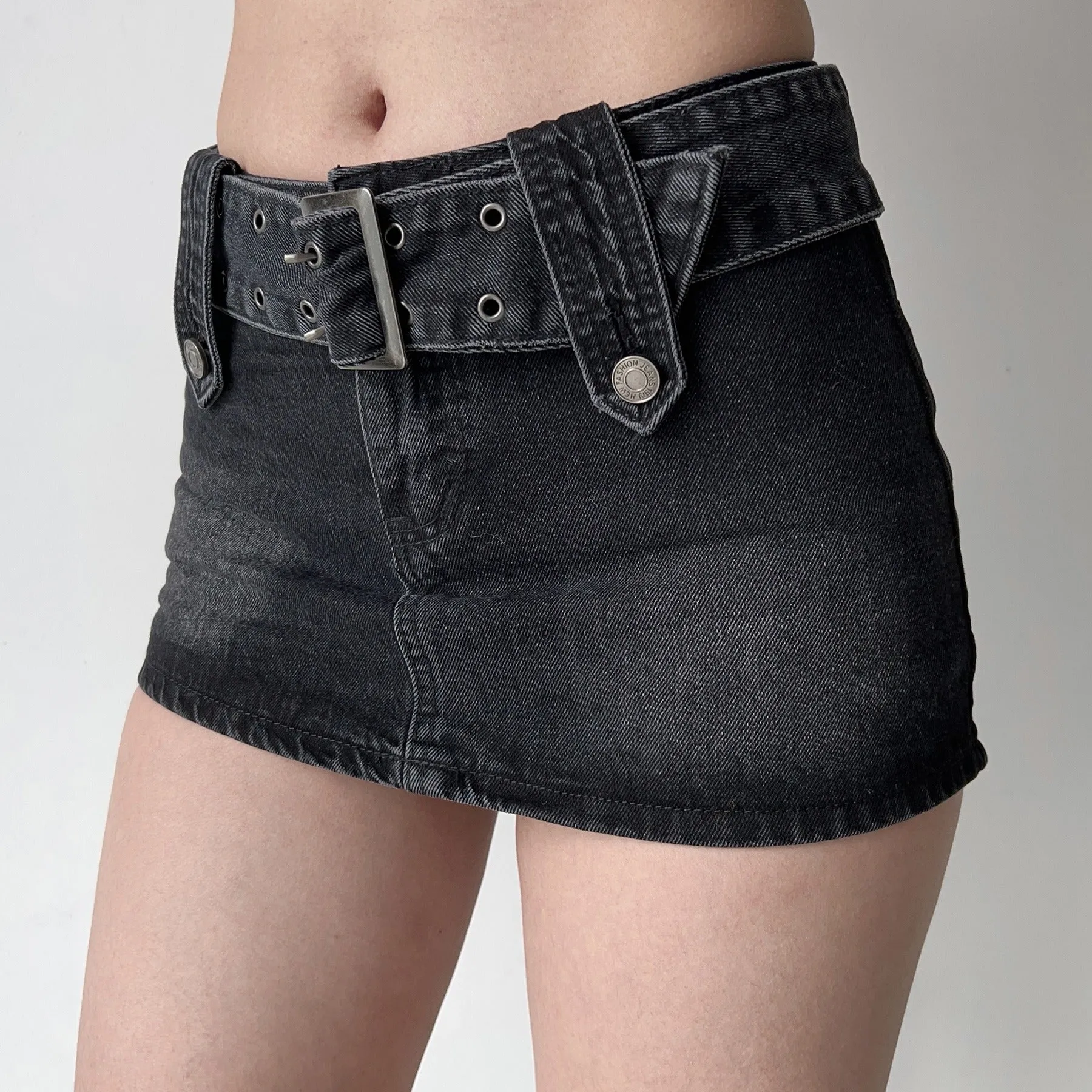 Wenkouban - Hot Girl Denim Mini Skirt