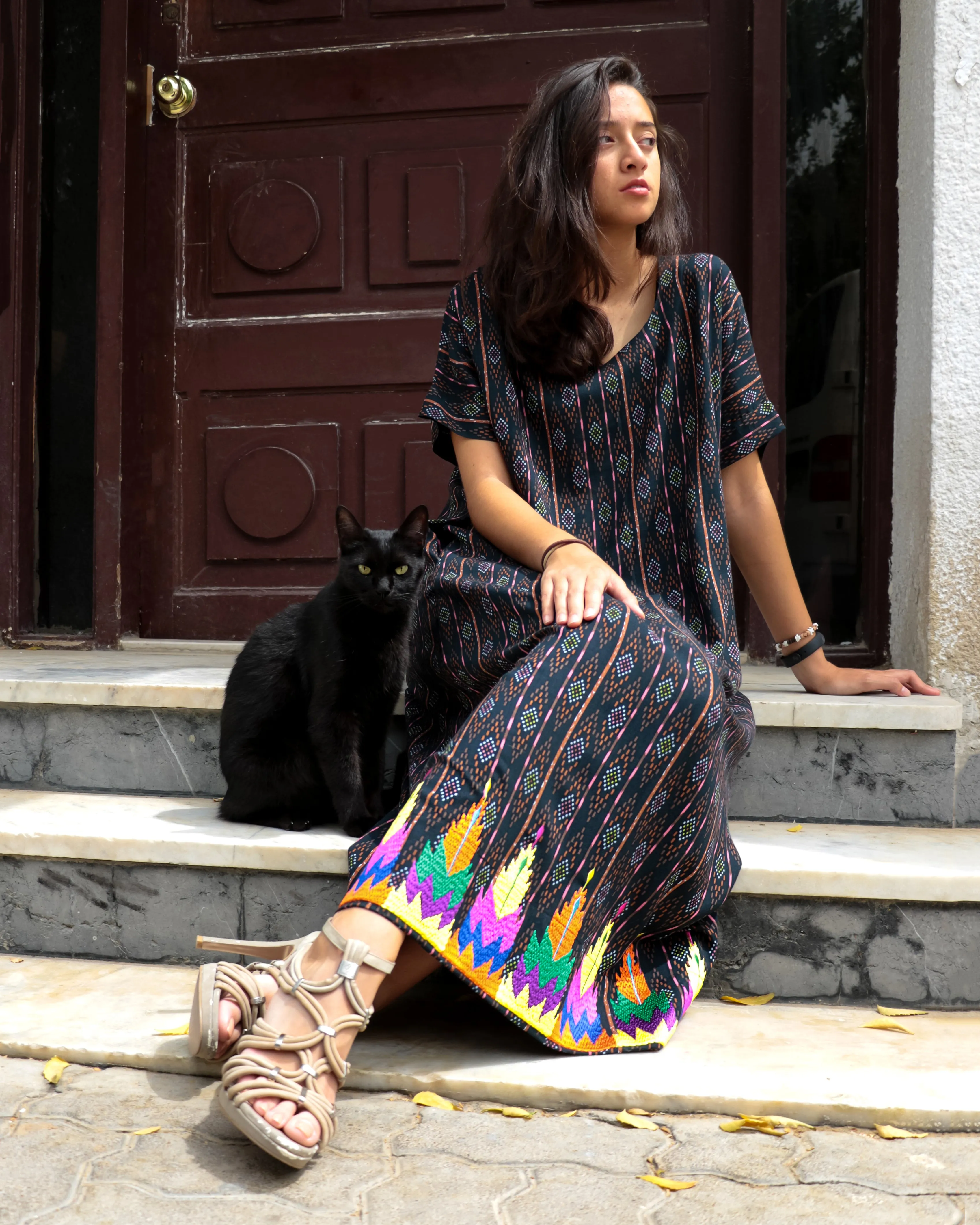 Wohali Embroidered Dress