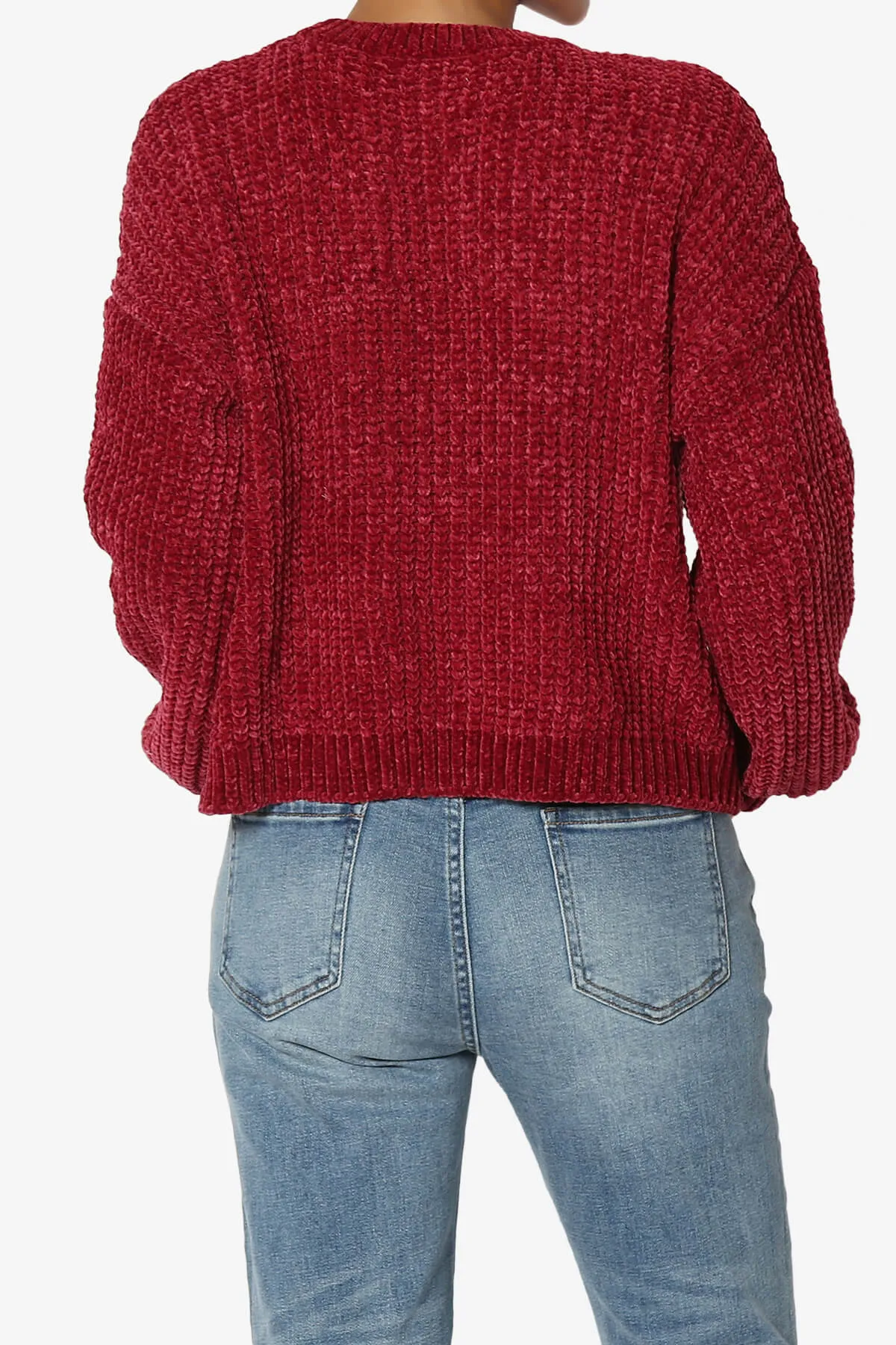 Zeeta Soft Chenille Crop Sweater