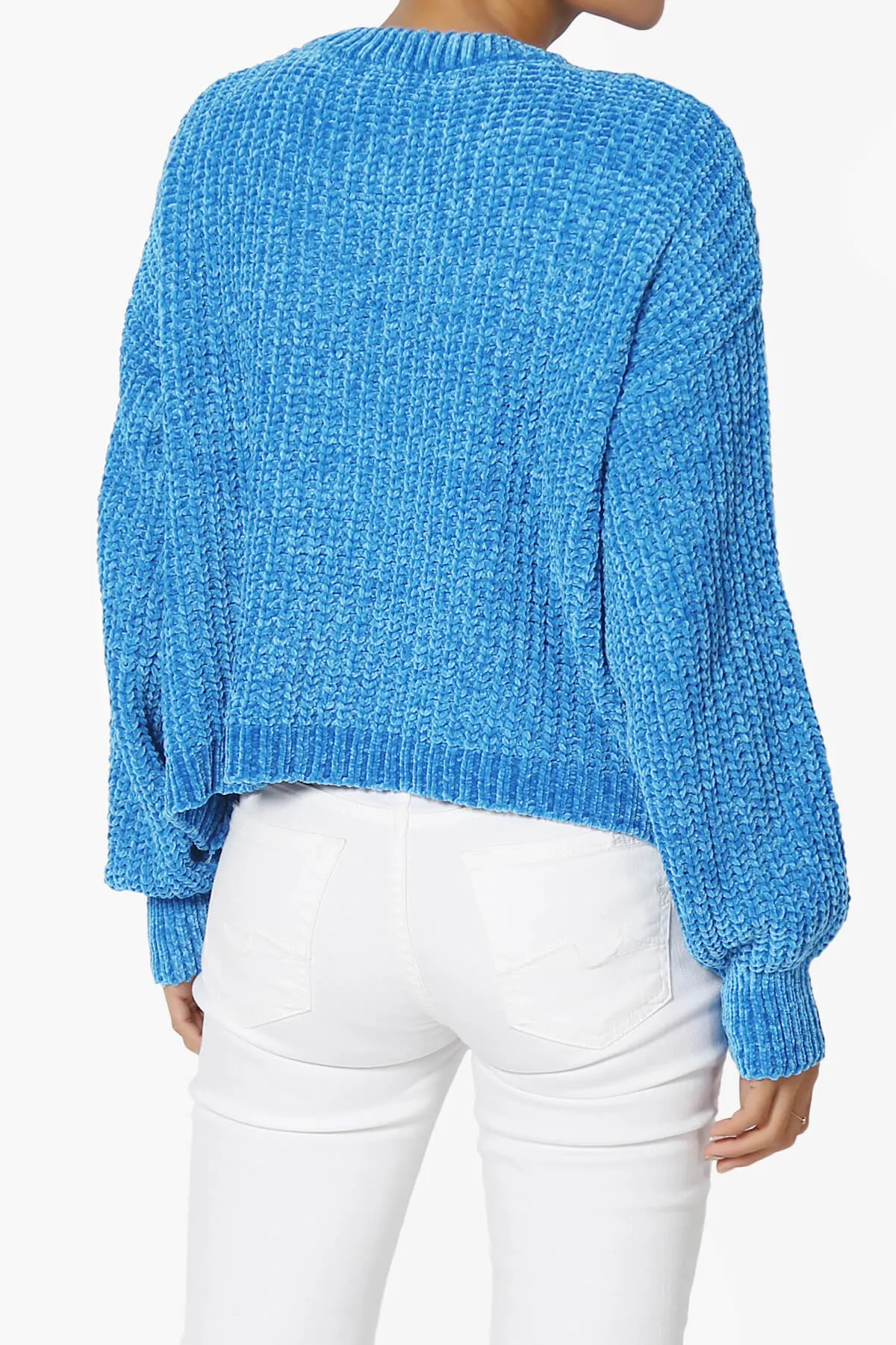 Zeeta Soft Chenille Crop Sweater