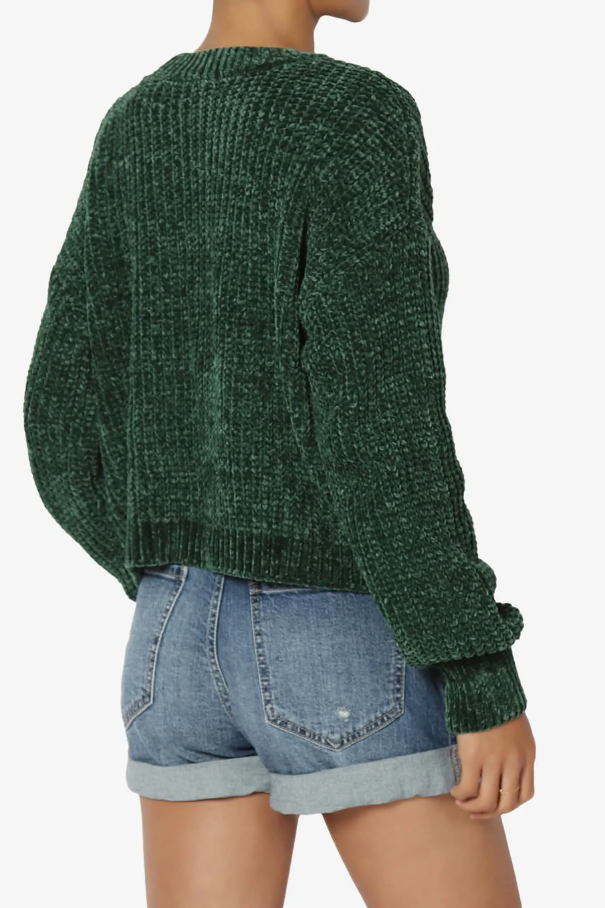 Zeeta Soft Chenille Crop Sweater