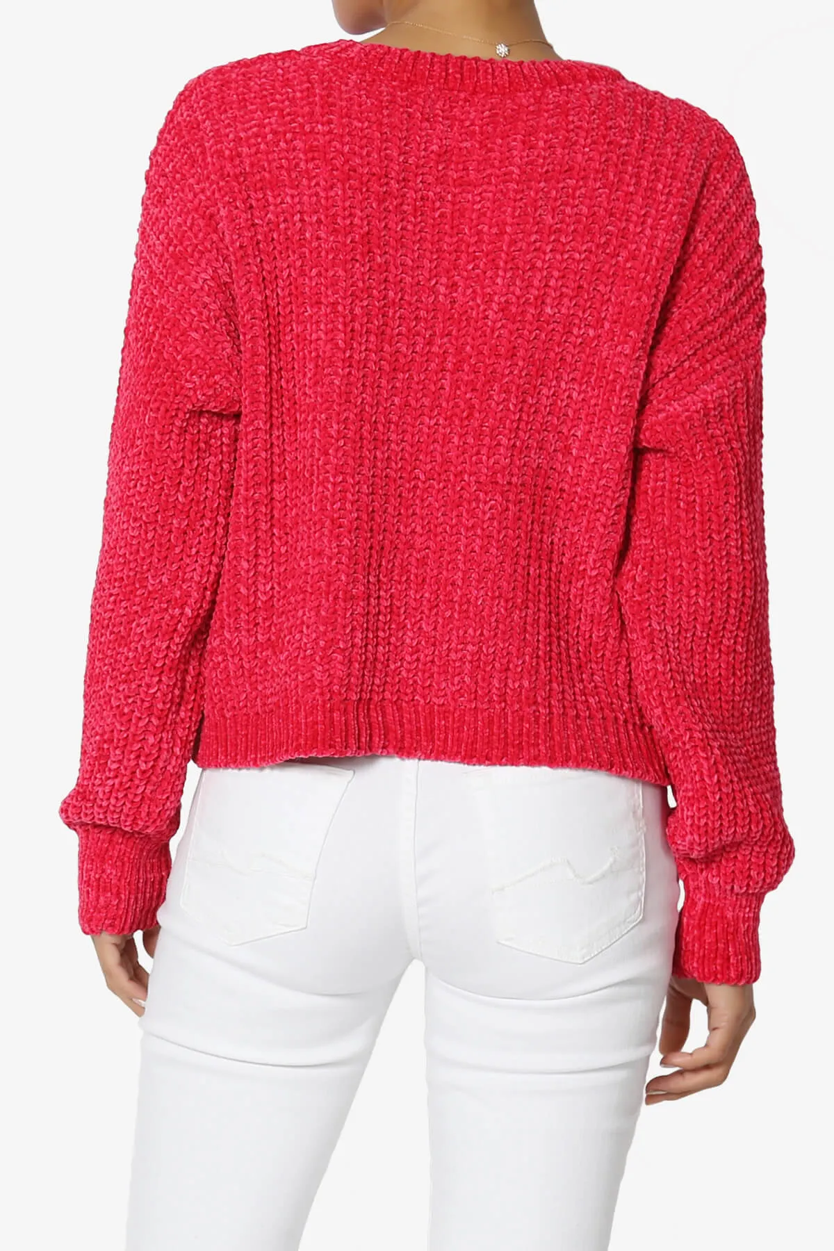 Zeeta Soft Chenille Crop Sweater