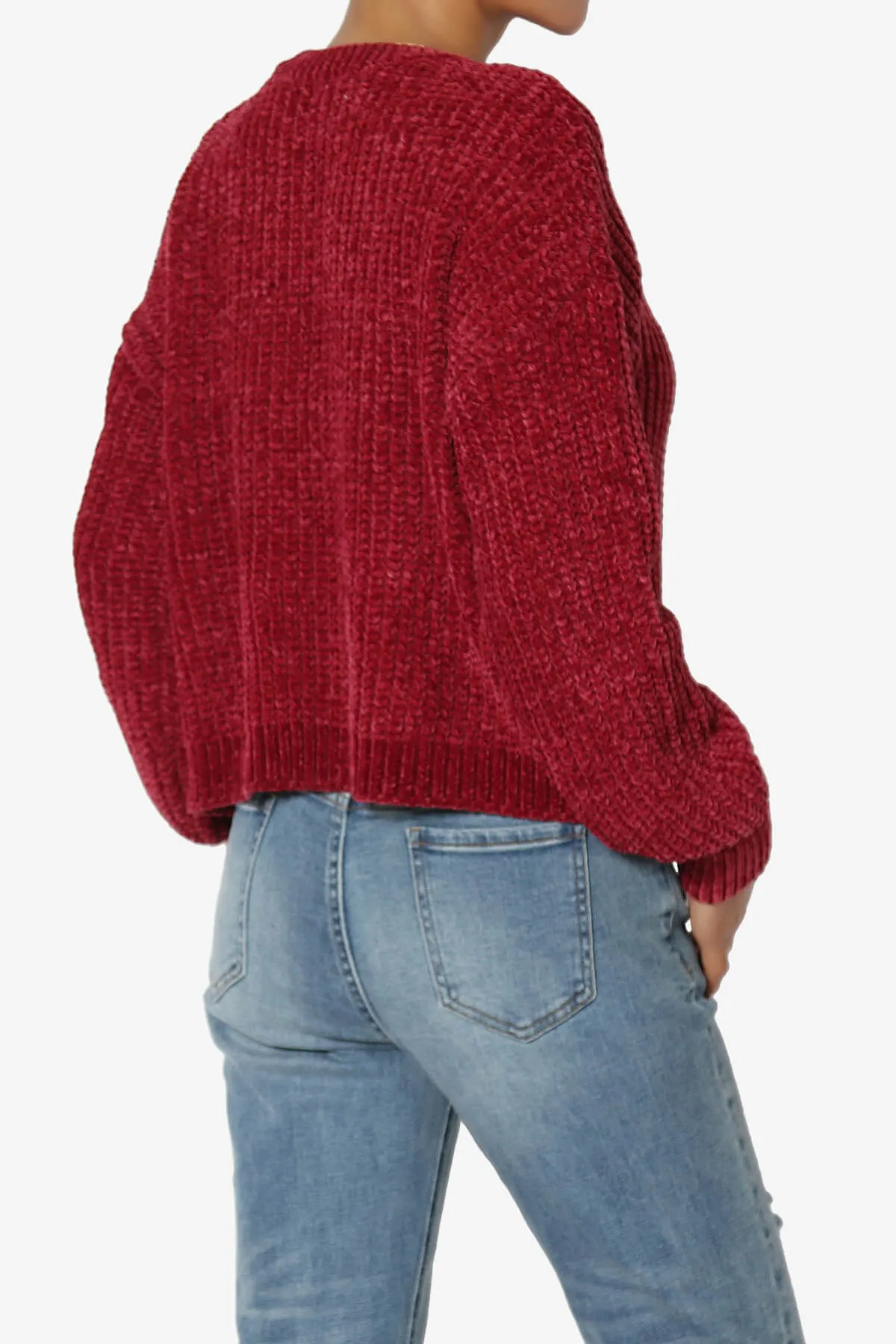 Zeeta Soft Chenille Crop Sweater