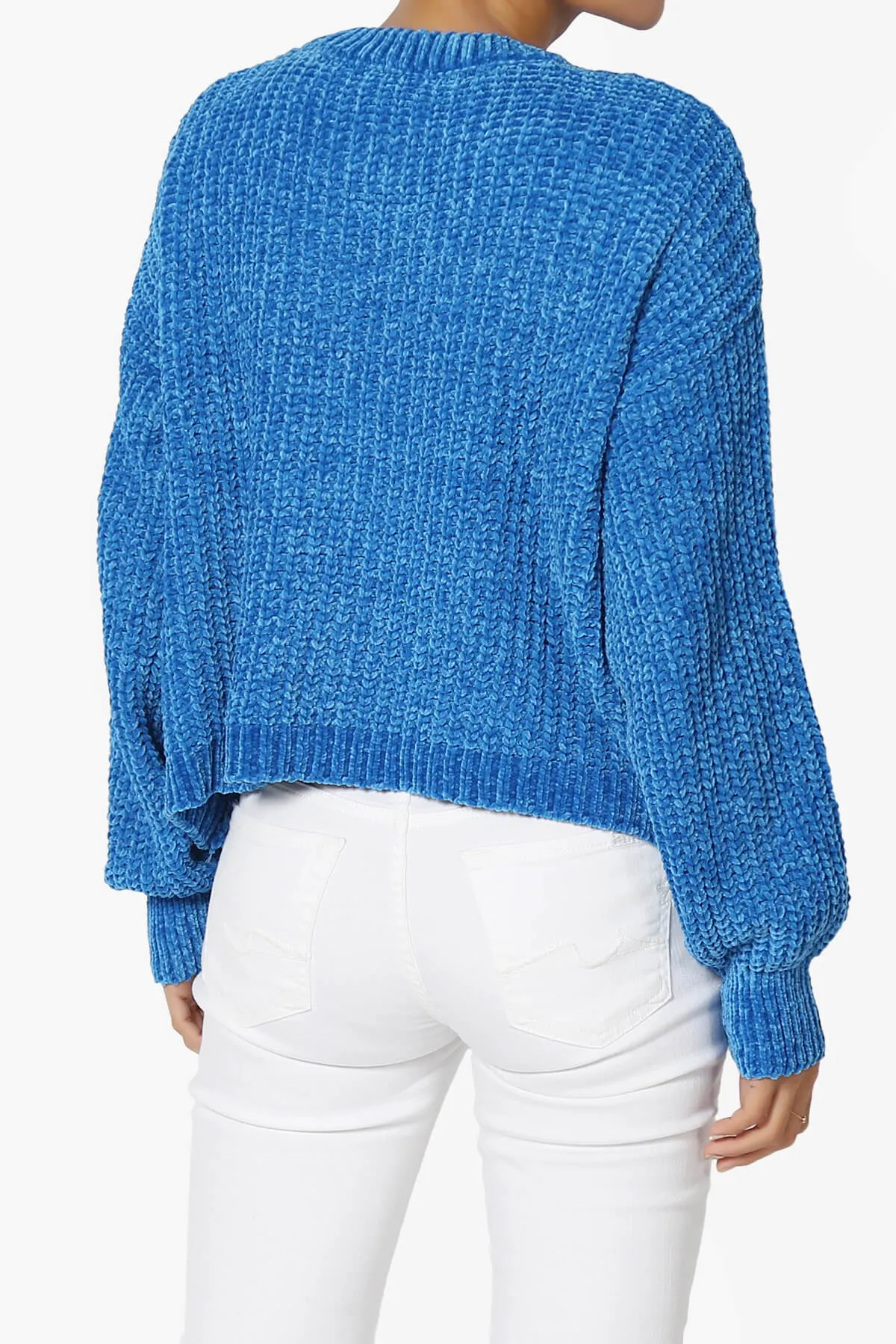 Zeeta Soft Chenille Crop Sweater